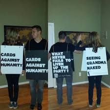 Today, jovenshire, sohinki and mari have joined me for some cards against humanity! 2017 Halloween Cards Against Humanity 43 Halloween Costumes You Can Make For Under 20