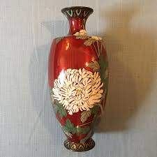 Buy urn modern decorative vases and get the best deals at the lowest prices on ebay! Japanese Cloisonne Vase With Floral Pattern Red Ground Oriental Antiques Hemswell Antique Centres