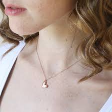 T.w.) in 10k white, yellow or rose gold. 3d Heart Pendant Necklace In Rose Gold Lisa Angel Jewellery