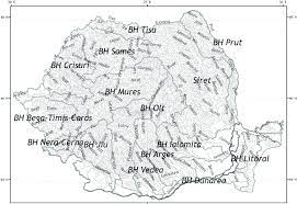 Harta romaniei, harta romaniei, harta detailata a romanie, harta geografica si administrativa. 1 ReÈeaua HidrograficÄ A Romaniei Èi Principalele Bazine SpaÈii Download Scientific Diagram