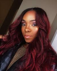 This Page Is For All The Black Girls Who Have A Passion For Fashion Dm Me For Business Inq Black Girl Red Hair Burgundy Hair Dye Burgundy Hair Black Girl