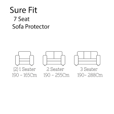 اشتري طقم غطاء كنب 7 مقاعد Sure Fit Sofa Cover Silver من لايك