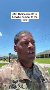 SSG Thomas tries to bring his camper #military #Army #Marines #Navy  #AirForce #CoastGuard #SpaceForce