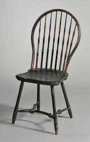 Black Painted Bow Back Windsor Side Chair Sale Number 2567b Lot Number 435 Skinner Auctioneers Handmade Chair Chair Chairs For Sale