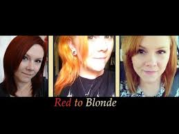 There are just so many options and the shade ranges really vary. Red To Blonde Using Ash Blonde To Tone Out The Orange Youtube