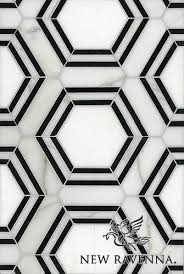 Black And White Marble Tiles Black And White Hexagon Marble Tile Stone Mosaic Hexagon Tiles New Ravenna