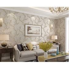 Find over 100+ of the best free interior design images. European Style Living Hall Theme Background Home Decoration Wallpaper Light Grey Flower Color
