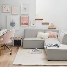 It's exactly what we needed for a living room that doesn't really get used much, but we wanted some furniture to fill the space. Build Your Own Riley Sectional Sofa Teen Sofa Pottery Barn Teen