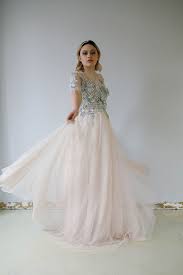 Hadar Wedding Dress Movement Sheer 3 4 Sleeve Top Hand Embellished With Intricate Beaded Lace Wedding Dress Couture Designer Wedding Dresses Couture Wedding