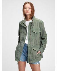 Buy and sell authentic supreme streetwear on stockx including the supreme ripstop utility jacket desert camo from ss20. Gap Garment Dye Utility Jacket In Green Lyst