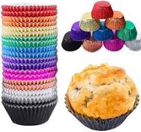 Foil Cupcake Liners - Rainbow Metallic Baking Cups for Weddings, Birthdays,  Baby Showers - Standard Size Muffin Paper Cases - 10 Colors, 500 Pieces