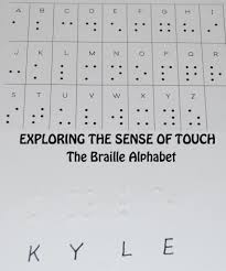 5 Senses The Braille Alphabet In Preschool Kindergarten