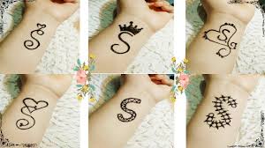 Alphabet Tattoo Mehndi Design 6 Beautiful Alphabet S Tattoo Mehndi Design S Tattoo Mehndi Youtube