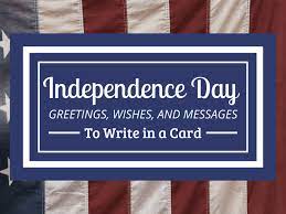 The indian independence day card template is made in vibrant colors of the indian flag, orange. Happy Independence Day Messages Wishes And Quotes For July 4th Holidappy