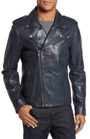 Lamarque Leather Biker Jacket Nordstrom Fitted Biker Jacket Biker Jacket Genuine Leather Jackets