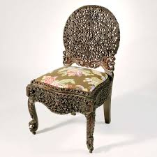 Set Of Burmese Chairs Carved Chairs Chair Carved Furniture