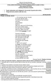 Subiecte Limba Romana Evaluare Nationala 2014 Sesiune Speciala