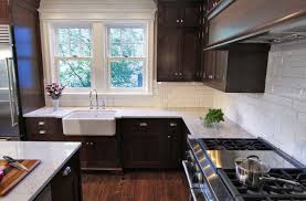 Beveled Subway Tile Traditional Kitchen Bradford Designs Trendy Kitchen Backsplash Espresso Kitchen Cabinets Home Kitchens