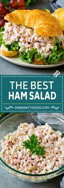 Dec 28, 2016 · salad dressing: This Ham Salad Is A Blend Of Finely Diced Ham Mayonnaise Veggies And Seasonings All Mixed Together To Form A S In 2020 Ham Salad Ham Salad Recipes Ham And Bean Soup