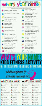 Af82f212e1a2bae44294a661d713185e Jpg 474 1185 Exercise For Kids Spell Your Name Workout Activities For Kids