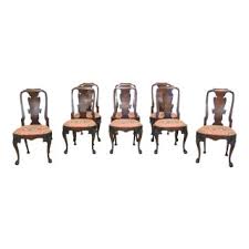 Dining room suite consists of table & 6 chairs with original seat covering. Vintage New Brown Dining Chairs For Sale Chairish
