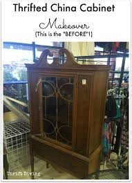 I think i would recommend repainting painted cabinets as a temporary solution only. Before After My Painted China Cabinet Makeover