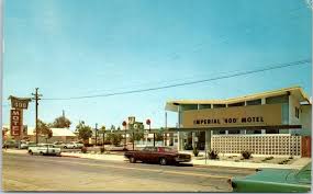 Modesto California Postcard Imperial 400 Motel Street View W 1965 Cancel Modesto California California Postcard Modesto