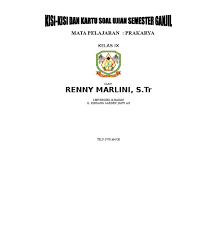 Sebentar lagi kalian semua akan menghadapi ulangan penilaian akhir semester (uas/pas) semester ganjil tahun pelajaran 2020/2021. Cover Kisi Kisi Soal Ujian Prakarya Kelas 9 Smster 1 Ganjil