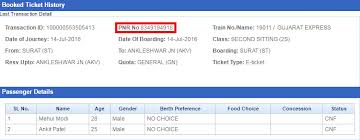 Pnr Status Indian Railways Pnr Enquiry