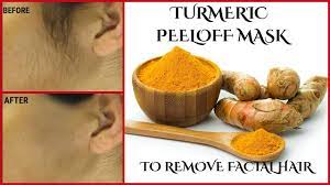 Leave the paste on for about two minutes. Remove Facial Hair Instantly Turmeric Peel Off Mask At Home Youtube