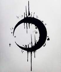 Minimal Moon Dark Occult Darkart Macabre Minimal Sketch Sketchbook Bloodymoon Star Art Drawin Tattoo Art Drawings Dark Tattoo Creepy Tattoos