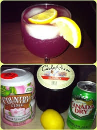 Sangria Mix Made W Carlo Rossi 4 Oz Carlo Rossi Sangria 2 Oz Pink Lemonade Splash Of Ginger Ale Slices Of Lemon Wine Recipes Fun Drinks Candy Cocktails