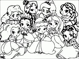 Here we present a coloring page for your child with many disney princesses in it. Coloring Rocks Disney Princess Coloring Pages Baby Coloring Pages Princess Coloring Pages