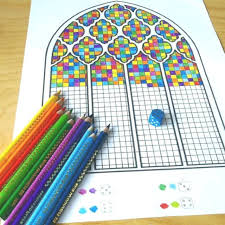 Kirchenfenster Nach Gerhard Richter Farbenwurfel Farbenwurfel Gerhard Onlineartschool Mastersinarteducation Coloriage Idee De Decoration Vitrail