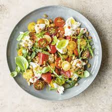 Tomatensalat Mit Burrata Rezept Tomatensalat Tomaten Rezepte