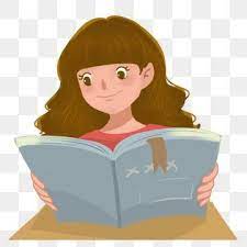 Reading Reading Cartoon Seriously Studying Girl Reading Clipart Free Buckle Study At The Desk Png Transparent Clipart Image And Psd File For Free Download Reading Cartoon Studying Girl Girl Reading Book