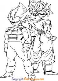 Their journey leads to the desert bandit yamcha, who later becomes an ally; Dragon Ball Z Son Goku Vegeta Coloring Pages Free Kids Coloring Pages Printable