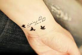 Cute Wrist Quote Tattoos For Girls Best Bird Wrist Quote Tattoos For Girls Tattoos Black Bird Tattoo Love Tattoos