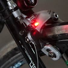 Forfar 5pcs Mini Bicycle Tail Warning Led Brake Light Safety Light Accessories For Brakes C V Brake Disk Bicycle Lights Bike Lights Cycling Lights