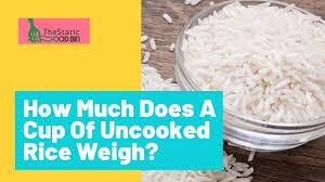 How Much Does One Cup Of Cooked Rice Weigh Thestaticfoodbin Com