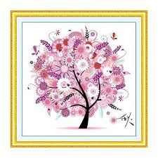Not a kit or a finished product :) how to Cross Stitch Diy Handmade Needlework Set Dream Tree Cross Stitch Scenery Patterns Embroidery Scenery Four Seasons Rich Tree Home Decoration 49 X 49 Cm Autumn Buy Online In Bahamas At Bahamas Desertcart Com Productid