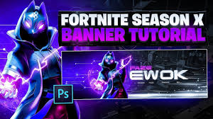 Download your fortnite youtube channel art banner below. Tutorial How To Make A Crazy Fortnite Season 10 Banner In Photoshop Easy Youtube