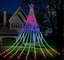 Christmas Decorations Star String Lights, 320 LEDs Outdoor ...