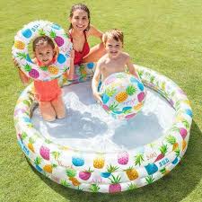 Kolam renang anak set bonus bola dan ban fishbowl pool intex 59469: Intex Motif Nanas Set Kolam Renang Anak Terbaru Agustus 2021 Harga Murah Kualitas Terjamin Blibli