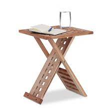 Don't we all love coffee tables? Relaxdays Folding Side Table Foldable Coffee Table Walnut Small Nightstand Square Hwd 40 5 X 33 X 33 Cm Natural Buy Online In Saint Vincent And The Grenadines At Saintvincent Desertcart Com Productid 53048738