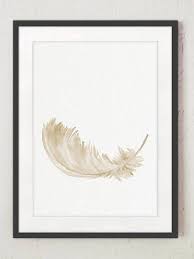 leinwand feder set von 3 taupe braun beige gelb aquarell etsy minimalist animal watercolor art prints beige art