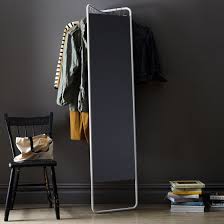 Langria free standing lockable full length mirrored jewellery cabinet armoire with 4 angle adjustable organizer storage for rings, earrings i bought this for my bedroom and it's a great mirror. Menu Hanging Storage Floor Mirror By Food52 Dwell