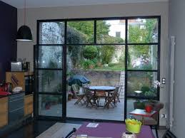 Grande Baie Vitree Acier Avec Les Profiles Fineline Dmvs Creation Baie Vitree Deco Veranda Baies Vitrees