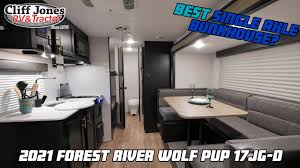 Get camp ready and unplug in the 2021 forest river cherokee wolf pup 17jg. 2021 Forest River Wolf Pup 17jg D Bunkhouse Travel Trailer Youtube