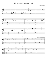 Jurassic Park Easy Piano Easy Piano Sheet Music Easy Piano Piano Sheet Music